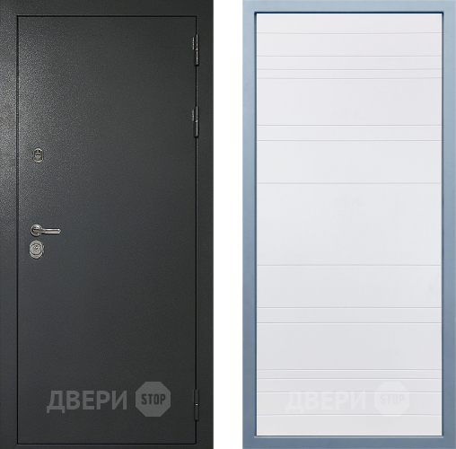 Входная металлическая Дверь Дива МД-40 Титан Д-5 Белый в Электрогорске