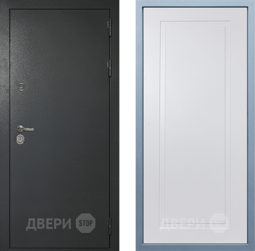 Входная металлическая Дверь Дива МД-40 Титан Н-10 Белый в Электрогорске
