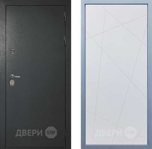 Входная металлическая Дверь Дива МД-40 Титан Д-11 Белый в Электрогорске