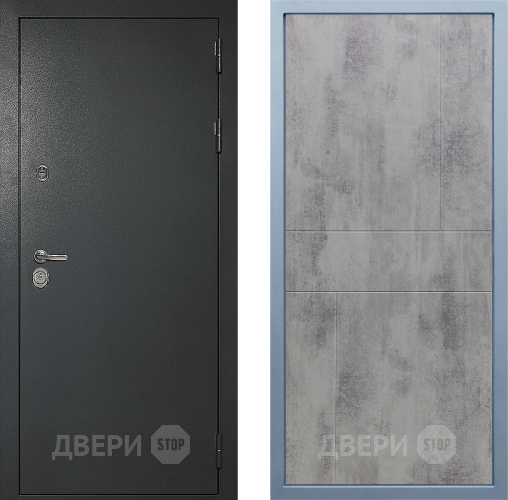 Входная металлическая Дверь Дива МД-40 Титан М-1 Бетон темный в Электрогорске