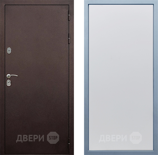Входная металлическая Дверь Дива МД-40 Медь Н-1 Белый в Электрогорске