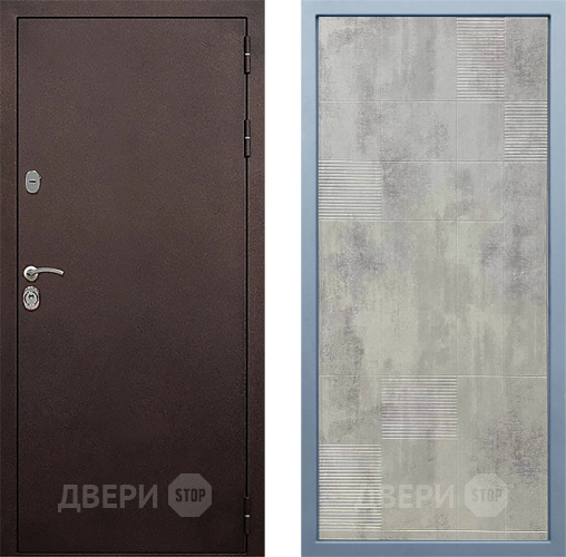 Входная металлическая Дверь Дива МД-40 Медь Д-4 Бетон темный в Электрогорске