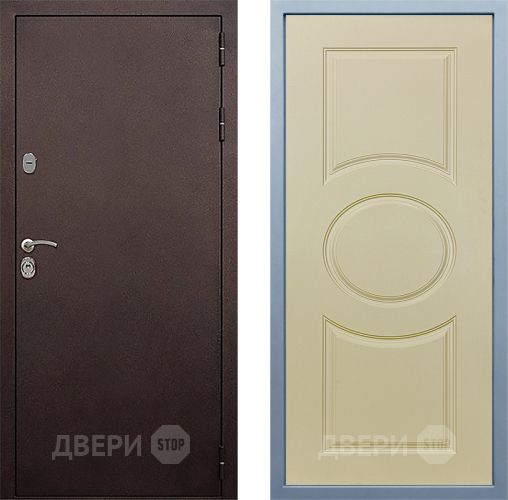 Входная металлическая Дверь Дива МД-40 Медь Д-8 Шампань в Электрогорске