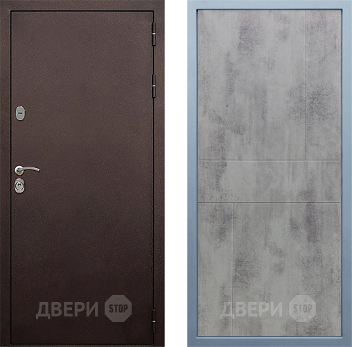 Дверь Дива МД-40 Медь М-1 Бетон темный в Электрогорске