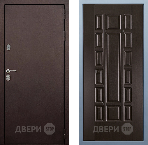 Входная металлическая Дверь Дива МД-40 Медь М-2 Венге в Электрогорске