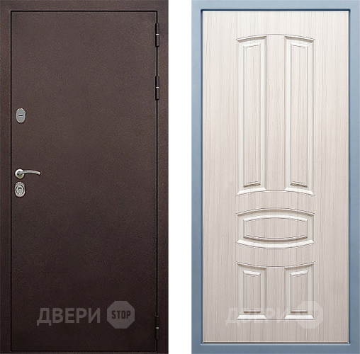 Входная металлическая Дверь Дива МД-40 Медь М-3 Сандал белый в Электрогорске