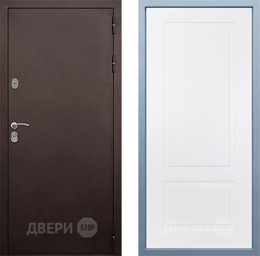 Дверь Дива МД-40 Медь Н-7 Белый в Электрогорске