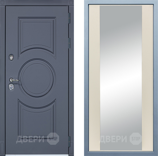 Входная металлическая Дверь Дива МХ-30 STR Д-15 Зеркало Шампань в Электрогорске