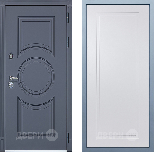 Входная металлическая Дверь Дива МХ-30 STR Н-10 Белый в Электрогорске