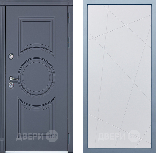 Входная металлическая Дверь Дива МХ-30 STR Д-11 Белый в Электрогорске