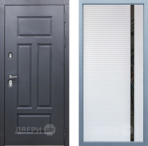 Входная металлическая Дверь Дива МХ-29 STR МХ-45 Белый матовый в Электрогорске