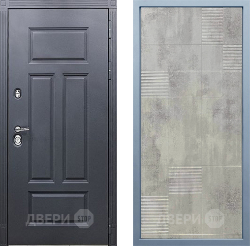 Входная металлическая Дверь Дива МХ-29 STR Д-4 Бетон темный в Электрогорске