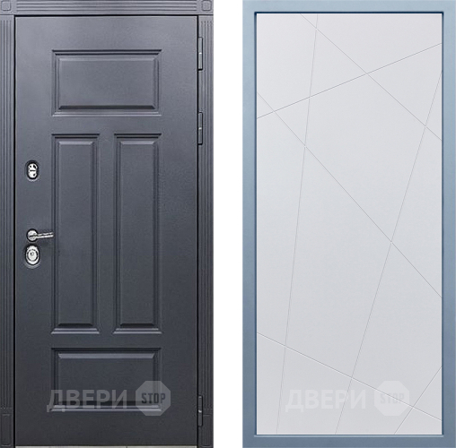 Входная металлическая Дверь Дива МХ-29 STR Д-11 Белый в Электрогорске