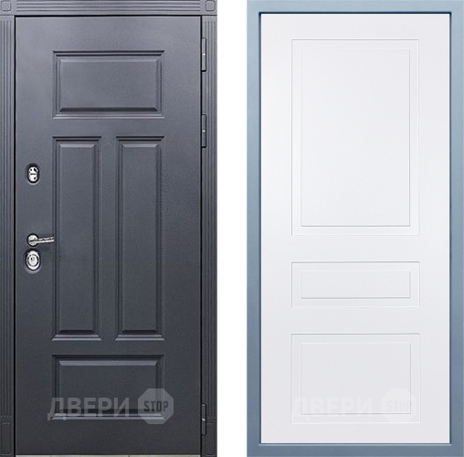 Входная металлическая Дверь Дива МХ-29 STR Н-13 Белый в Электрогорске