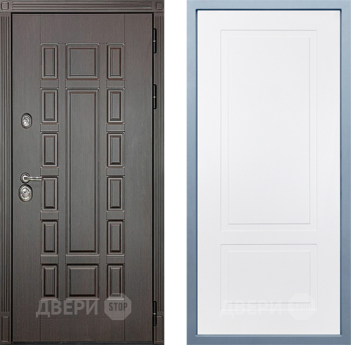 Входная металлическая Дверь Дива МХ-53 STR Н-7 Белый в Электрогорске