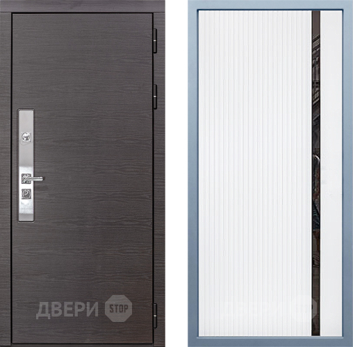 Входная металлическая Дверь Дива МХ-39 STR МХ-46 Белый матовый в Электрогорске