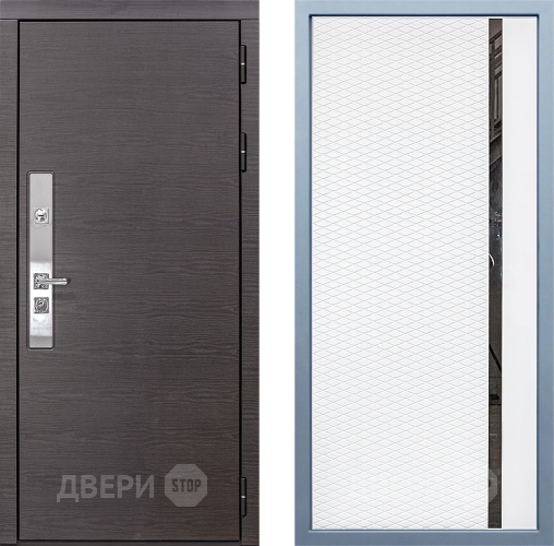 Входная металлическая Дверь Дива МХ-39 STR МХ-47 Белый матовый в Электрогорске