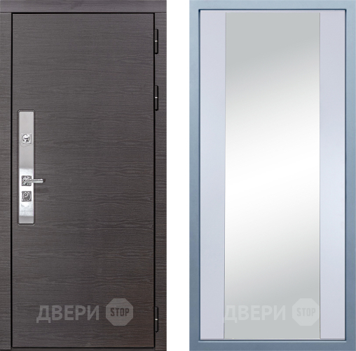 Входная металлическая Дверь Дива МХ-39 STR Д-15 Зеркало Белый в Электрогорске