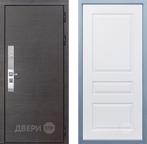 Входная металлическая Дверь Дива МХ-39 STR Д-13 Белый в Электрогорске