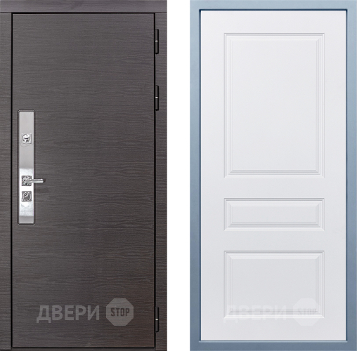 Входная металлическая Дверь Дива МХ-39 STR Д-13 Белый в Электрогорске