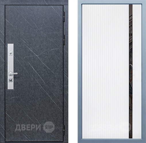 Входная металлическая Дверь Дива МХ-26 STR МХ-46 Белый матовый в Электрогорске