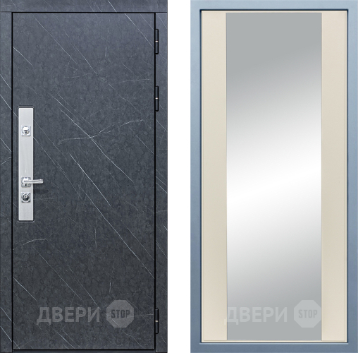 Входная металлическая Дверь Дива МХ-26 STR Д-15 Зеркало Шампань в Электрогорске