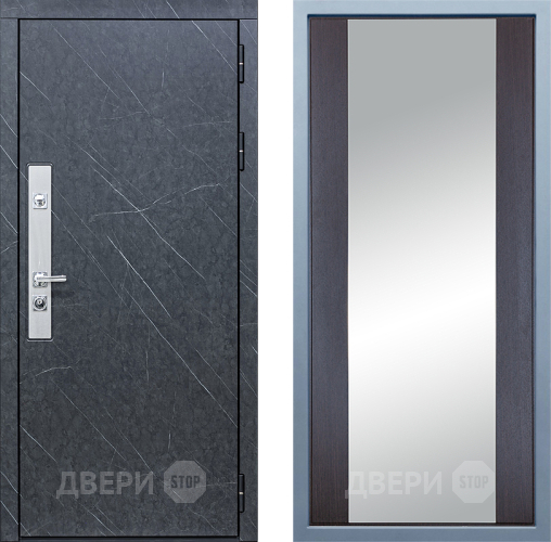 Входная металлическая Дверь Дива МХ-26 STR Д-15 Зеркало Венге в Электрогорске