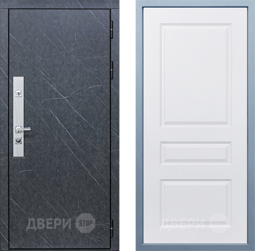 Входная металлическая Дверь Дива МХ-26 STR Д-13 Белый в Электрогорске