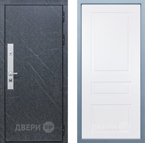 Входная металлическая Дверь Дива МХ-26 STR Н-13 Белый в Электрогорске