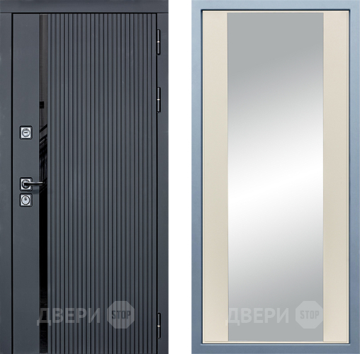 Входная металлическая Дверь Дива МХ-46 STR Д-15 Зеркало Шампань в Электрогорске