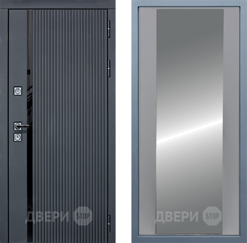 Входная металлическая Дверь Дива МХ-46 STR Д-15 Зеркало Силк Маус в Электрогорске