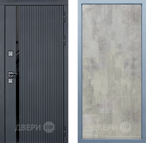 Входная металлическая Дверь Дива МХ-46 STR Д-4 Бетон темный в Электрогорске