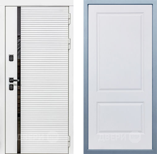 Входная металлическая Дверь Дива МХ-45 Белая STR Д-7 Белый в Электрогорске