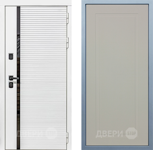 Входная металлическая Дверь Дива МХ-45 Белая STR Н-10 Шампань в Электрогорске