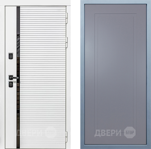 Входная металлическая Дверь Дива МХ-45 Белая STR Н-10 Силк Маус в Электрогорске