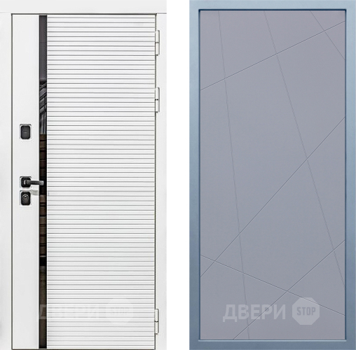 Входная металлическая Дверь Дива МХ-45 Белая STR Д-11 Силк Маус в Электрогорске