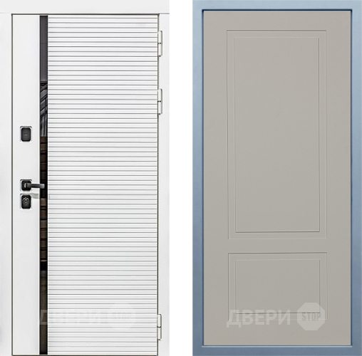 Входная металлическая Дверь Дива МХ-45 Белая STR Н-7 Шампань в Электрогорске