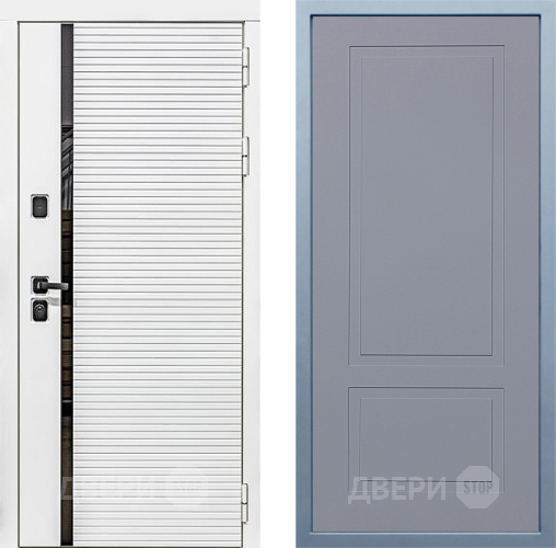 Дверь Дива МХ-45 Белая STR Н-7 Силк Маус в Электрогорске