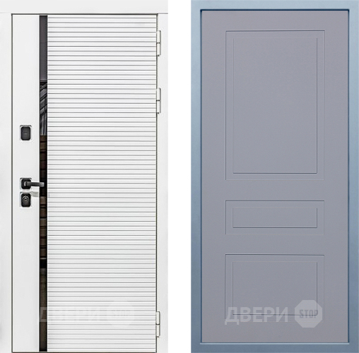 Дверь Дива МХ-45 Белая STR Н-13 Силк Маус в Электрогорске