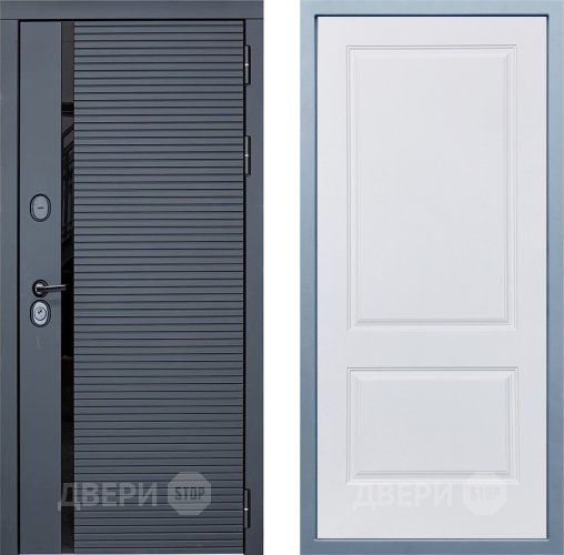 Входная металлическая Дверь Дива МХ-45 STR Д-7 Белый в Электрогорске