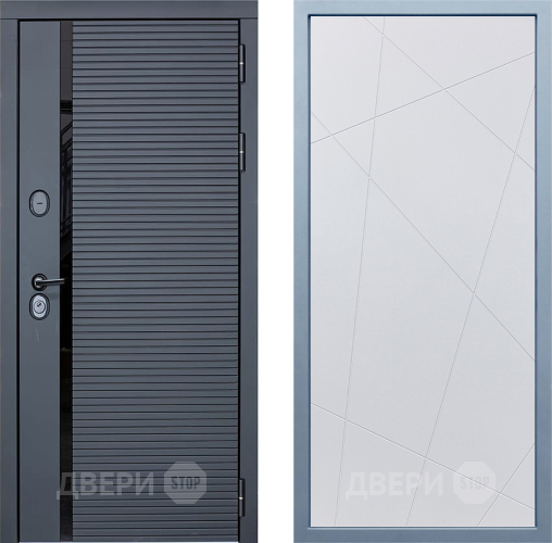 Входная металлическая Дверь Дива МХ-45 STR Д-11 Белый в Электрогорске
