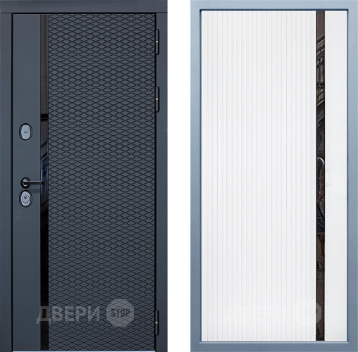 Входная металлическая Дверь Дива МХ-47 STR МХ-46 Белый матовый в Электрогорске