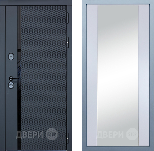 Входная металлическая Дверь Дива МХ-47 STR Д-15 Зеркало Белый в Электрогорске