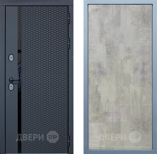 Входная металлическая Дверь Дива МХ-47 STR Д-4 Бетон темный в Электрогорске