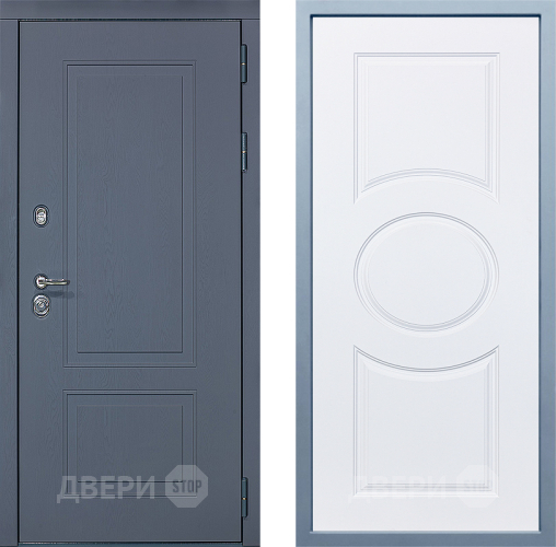 Входная металлическая Дверь Дива МХ-38 STR Д-8 Белый в Электрогорске