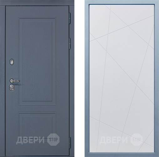 Входная металлическая Дверь Дива МХ-38 STR Д-11 Белый в Электрогорске