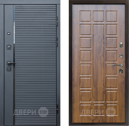 Входная металлическая Дверь Престиж Черная Линия Престиж Дуб в Электрогорске
