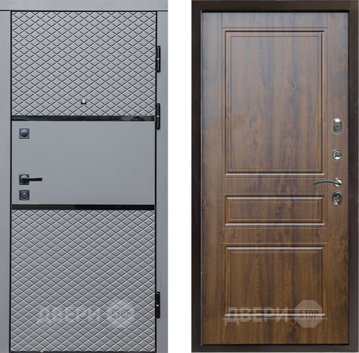 Входная металлическая Дверь Престиж Ромб Классика Дуб в Электрогорске