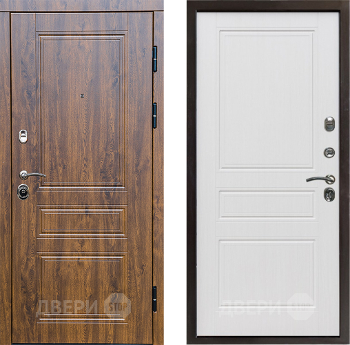 Входная металлическая Дверь Престиж Классика Дуб Классика Белое дерево в Электрогорске