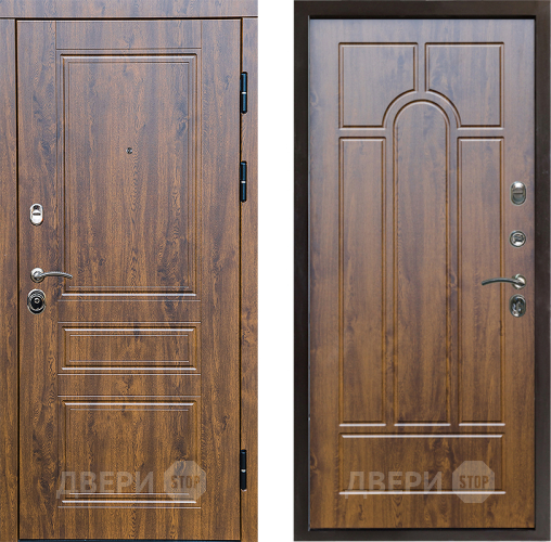 Входная металлическая Дверь Престиж Классика Дуб Арка Дуб в Электрогорске